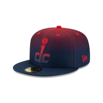 Washington Wizards Gorra | New Era NBA Back Half 59fifty Fitted Cap Mexico - Azules